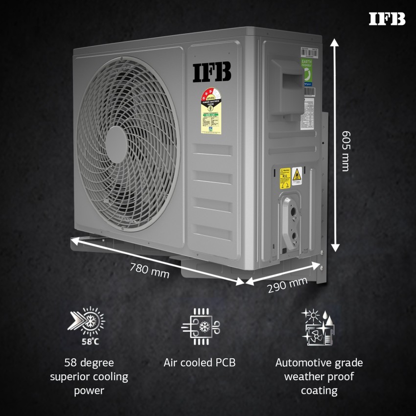 ifb 1.5 ton 3 star ac price