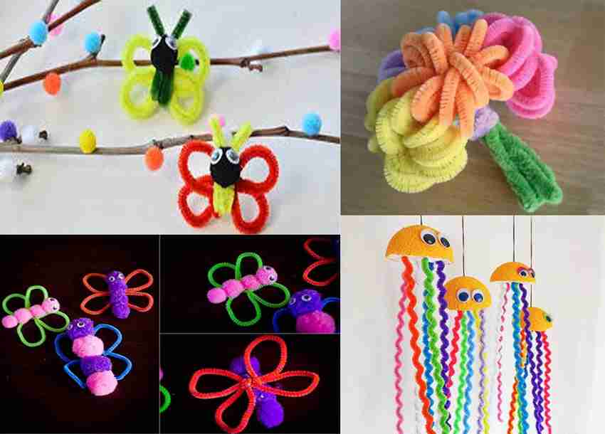 200Pcs Craft Pipe Cleaners,12 inch Long Pipe Cleaners in 10 Colors,Pipe  Cleaners, Pipe Cleaners for Crafts (Multicolor)