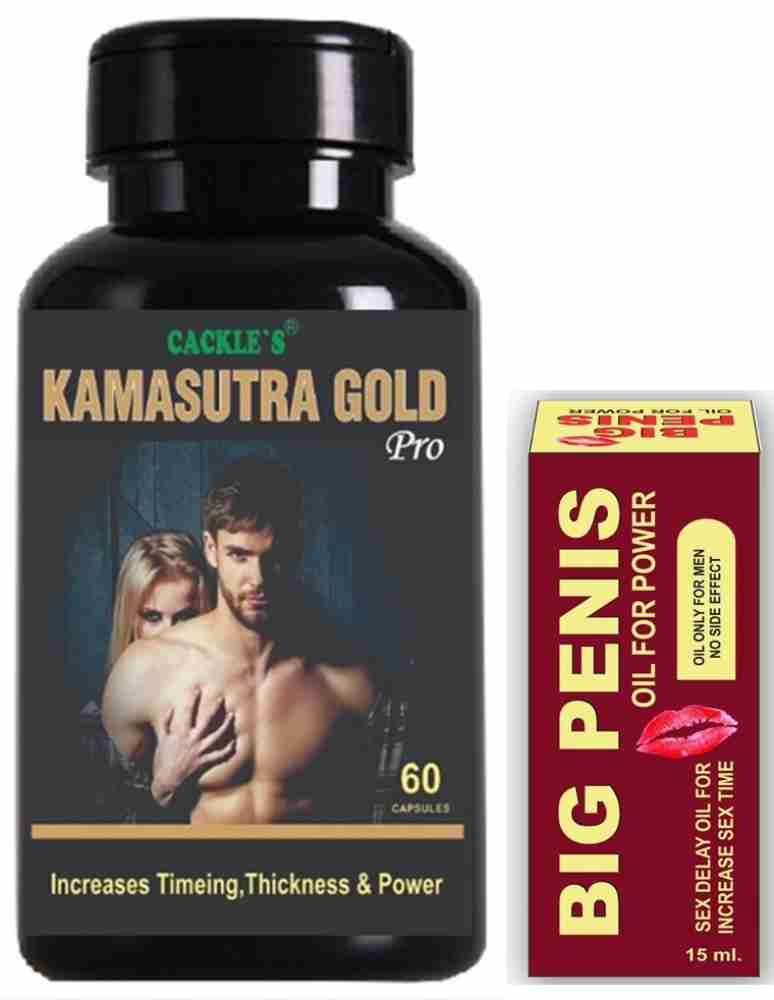 Cackle s kmasutra gold 60 Capsule Big Penis Oil 15ml