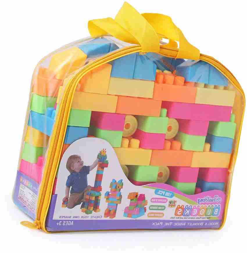 GREEN WAY BEST GIFT BABY TOY 100pcs (92 Pieces +8 Tyres) Building Blocks -  BEST GIFT BABY TOY 100pcs (92 Pieces +8 Tyres) Building Blocks . Buy KIDS  TOYS toys in India.