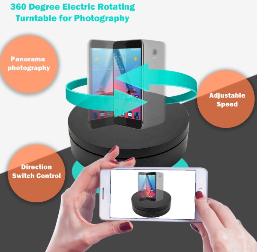 Supvox 1Pcs Electric Rotating Display Stand, USB Charge 360 Degree