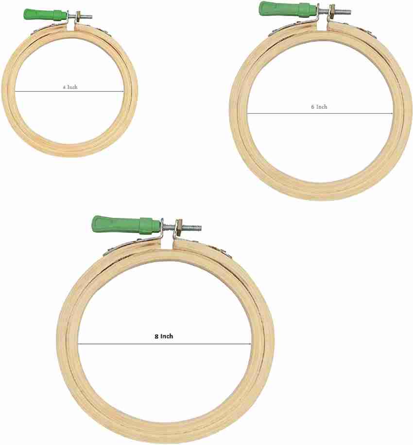 EmbroideryMaterial.com Mini Embroidery Hoop Tiny Wooden Round Circle Frame  Combo-3cm,4cm and 5 cm Embroidery Hoop Price in India - Buy  EmbroideryMaterial.com Mini Embroidery Hoop Tiny Wooden Round Circle Frame  Combo-3cm,4cm and 5