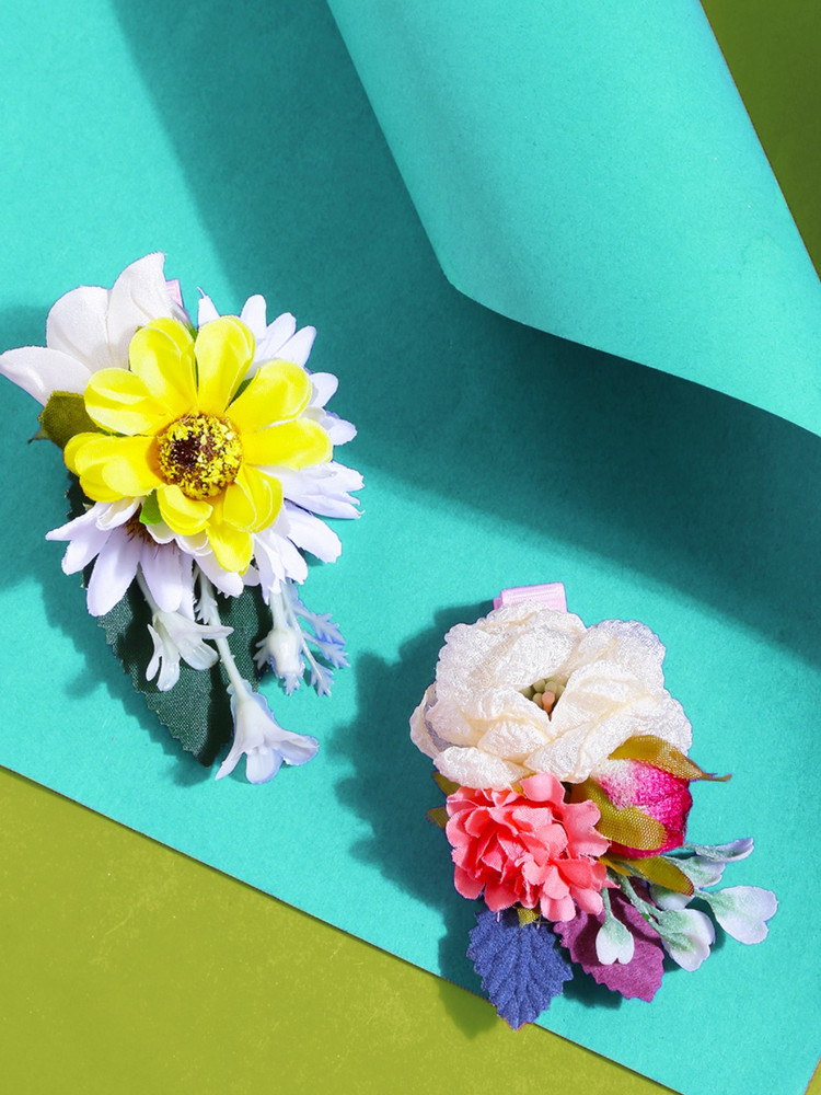 YELLOW CHIMES Set of 2 PCS Floral Beauty High Quality Imported