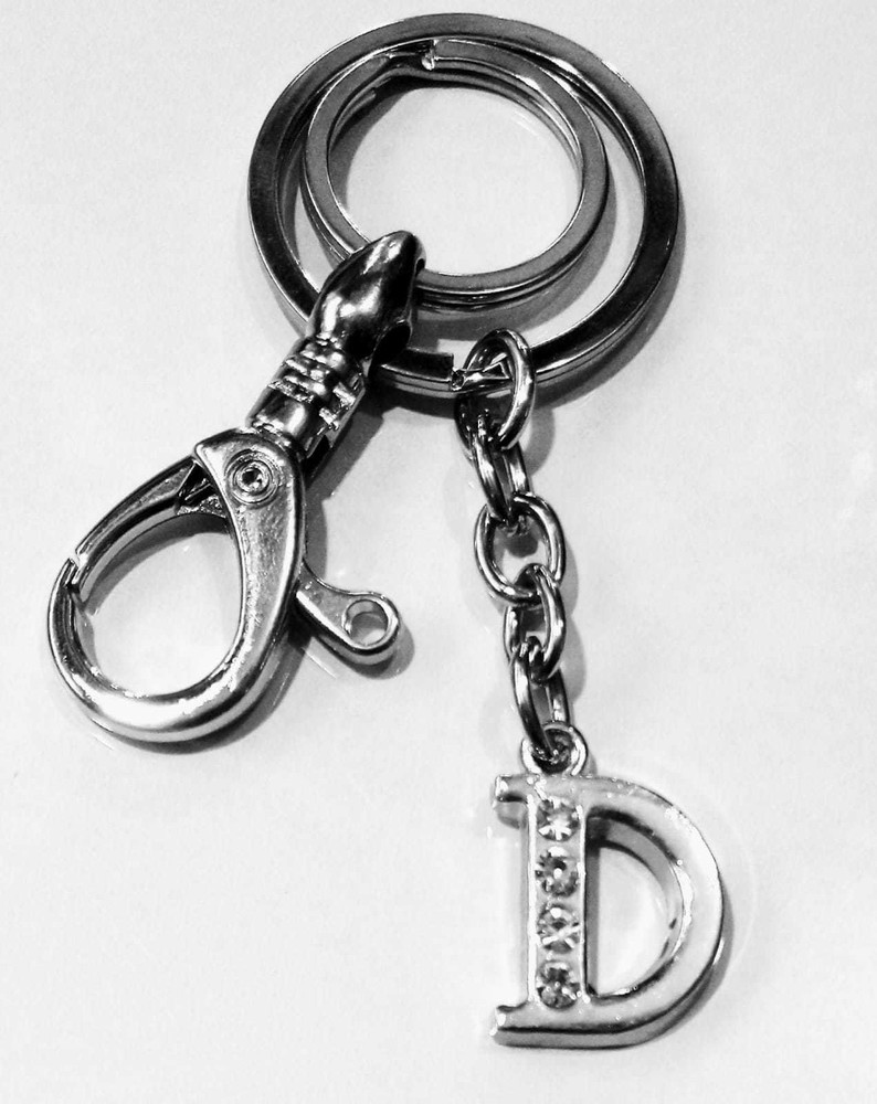 ROYALSHOP ALPHABET D NAME KEY RING KEY CHAIN FOR BOYS GIRLS MEN WOMEN FRIENDS BIKE CAR Key Chain
