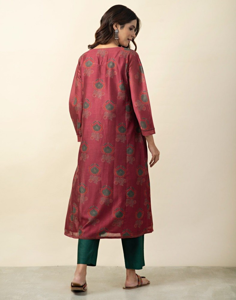 Fabindia Women Printed Anarkali Kurta Buy Fabindia Women Printed Anarkali Kurta Online at Best Prices in India Flipkart