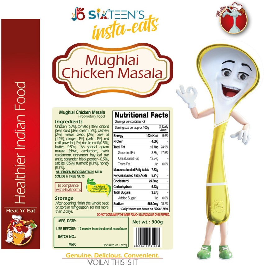 sixteen's Insta Eats Mughlai Chicken Masala
