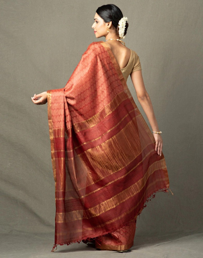 Fabindia tussar deals silk saree