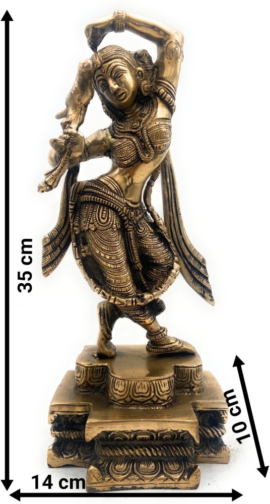 Brass Dancing Lady Statue