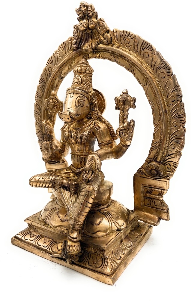 Buy Bhunes Brass Ashta Bhuja Goddess Varahi Eight Armed Brass Sculpture,  Varahi Devi Idols, Varaha Sculptures, Matrikas, Barahi Murti,Gold, 9.5  Inch, 1 Piece Online at Low Prices in India 
