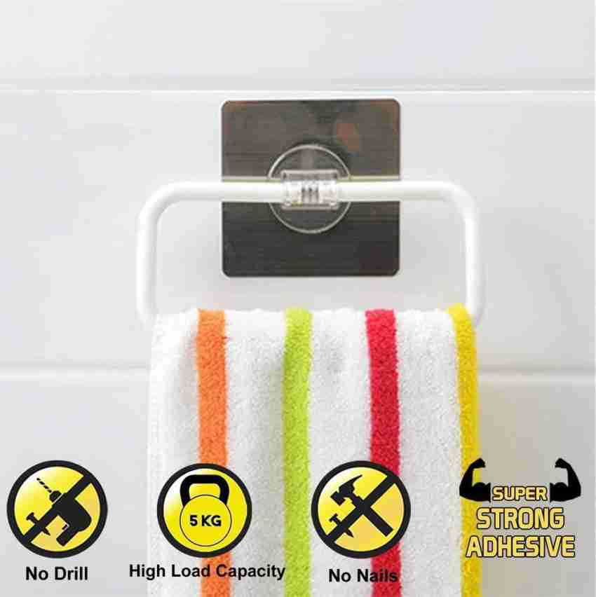 Single Adhesive No-drilling Paper Towel Holder, Kitchen Adhesive No-drilling  Cling Film Holder, Wall Mount Storage Organizer