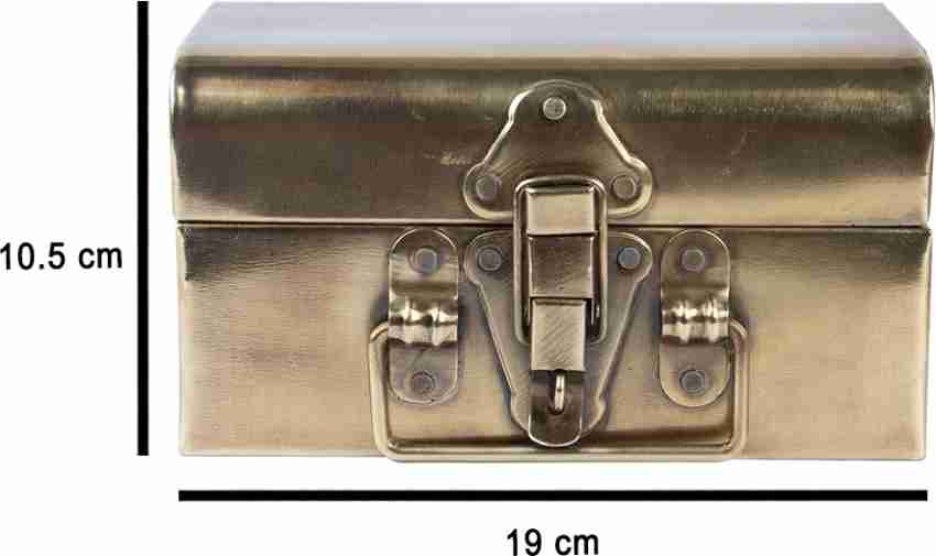 Market99 Trunk Jewellery Storage Box, Golden Colour, Mild Steel - Market99  – MARKET 99