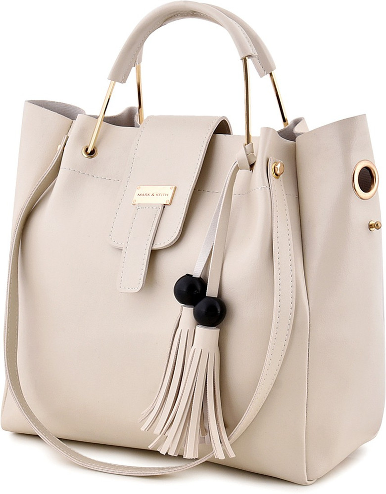 Buy Mark Keith Women White Shoulder Bag White Online Best