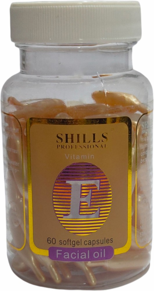 Shills Professional Vitamin E Facial Oil Softgel Face Capsule