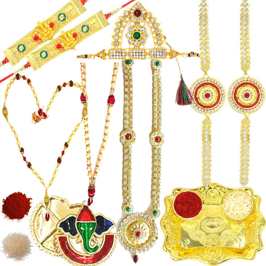Aashya Mayro Ganpati Ganeshji Krishna Mataji Jewellery Deity