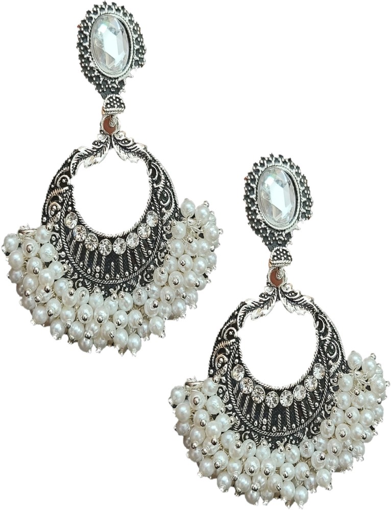 Flipkart jhumkas store pearl earrings