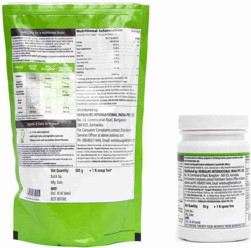 HERBALIFE Nutrition Shake Mate Milk Powder + AFRESH TULSI Combo Price in  India - Buy HERBALIFE Nutrition Shake Mate Milk Powder + AFRESH TULSI Combo  online at