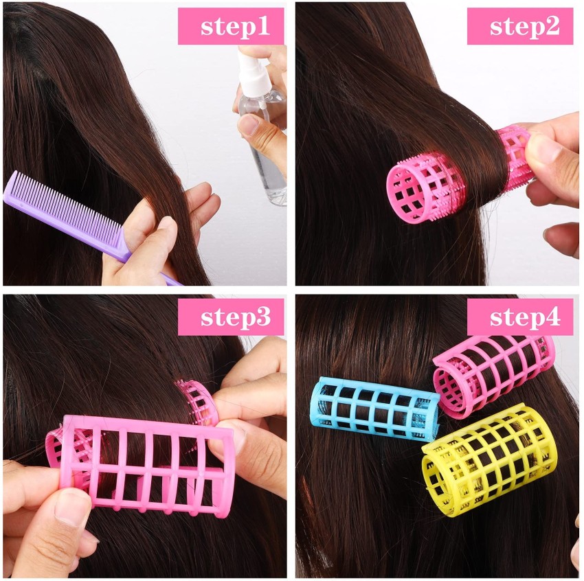 Buy Self Grip Curlers  Cling Hair Rollers Self Holding Rollers Hair  Styling Rollers Hair Roller Bangs Hair Rollers Set Small Size Medium Size  Large Size for Hair Salon DIY Home Use 