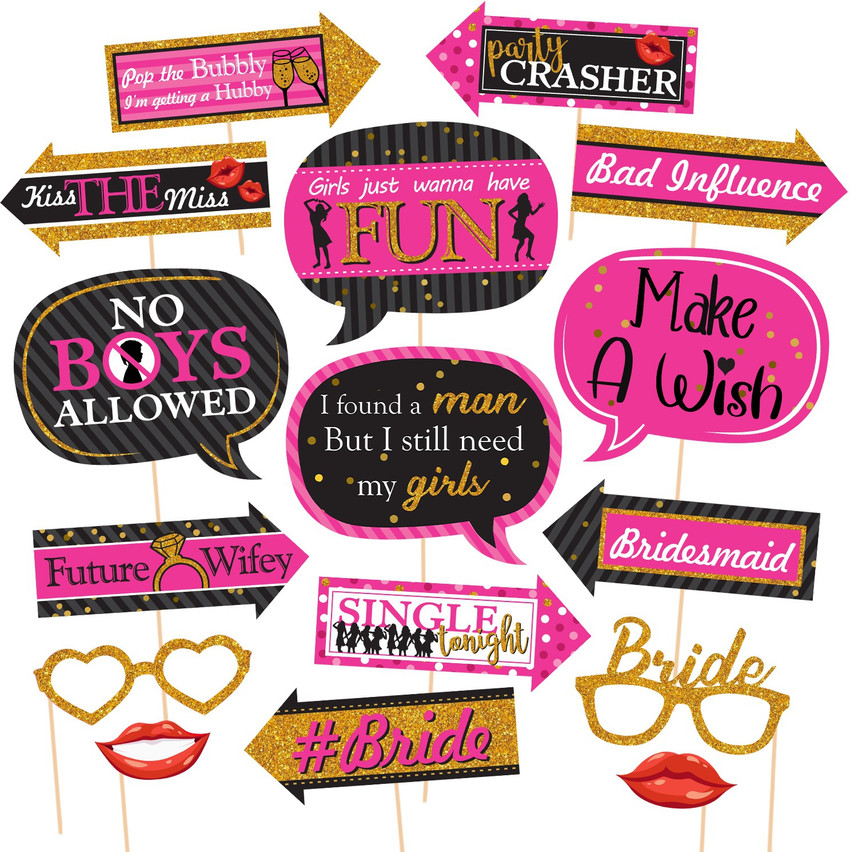 ZYOZI Bachelorette Party Photo Booth Props Fun Wedding Photo