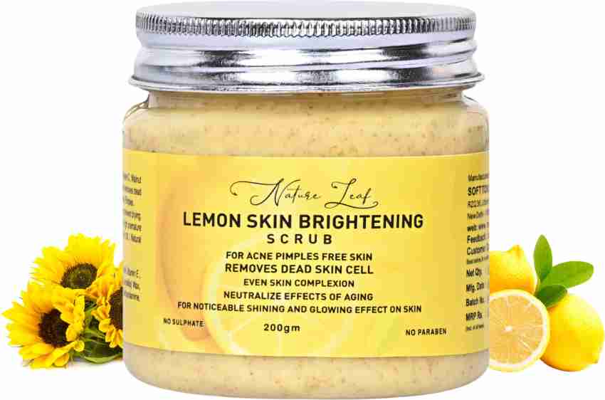 nature leaf Lemon Skin Brightening Scrub Price in India Buy