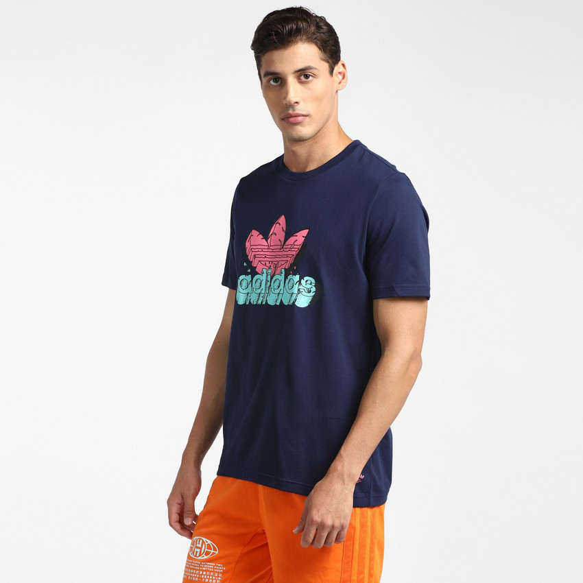 Orange and blue adidas shirt discount