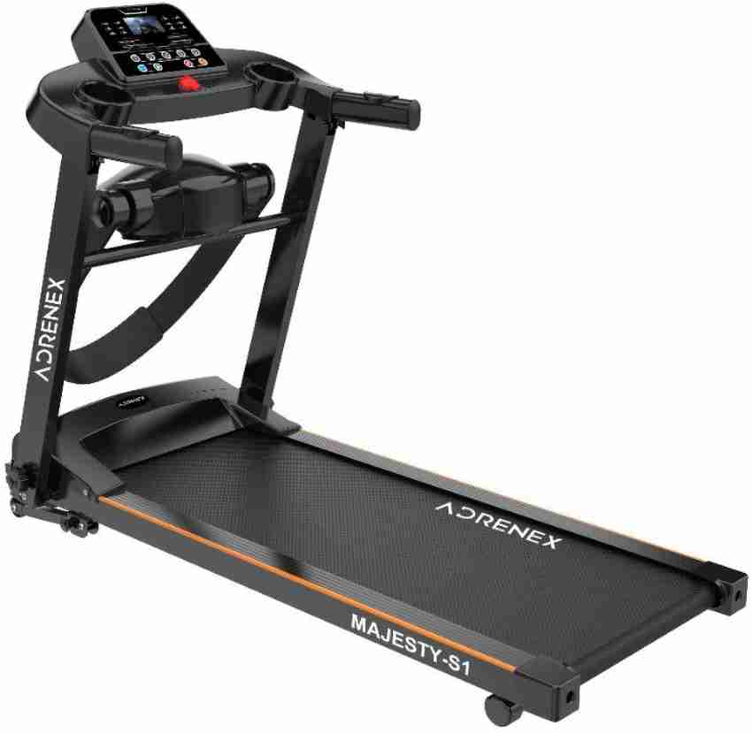 Adrenex by Flipkart Majesty S1 Treadmill with Massager 2HP Peak Multipurpose Motorized Treadmill for Home Gym Running Exercise Treadmill