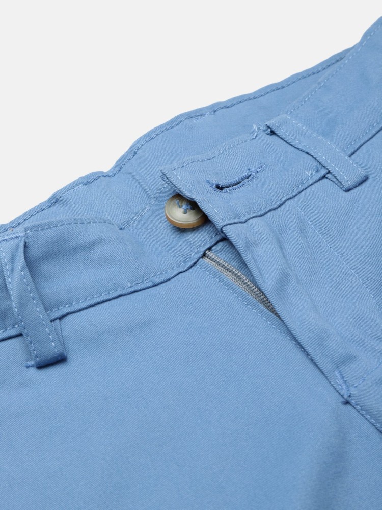 Threadbare Blue Denim Chino Trousers  New Look
