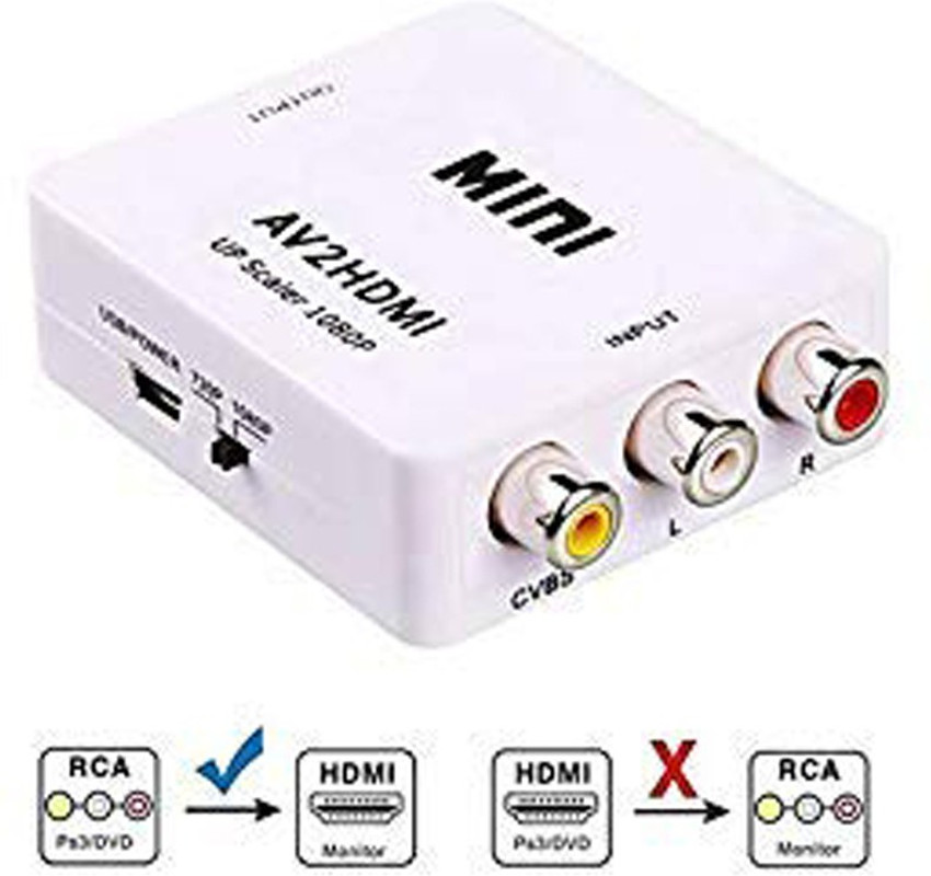 Hdmi rca 2025 adaptador