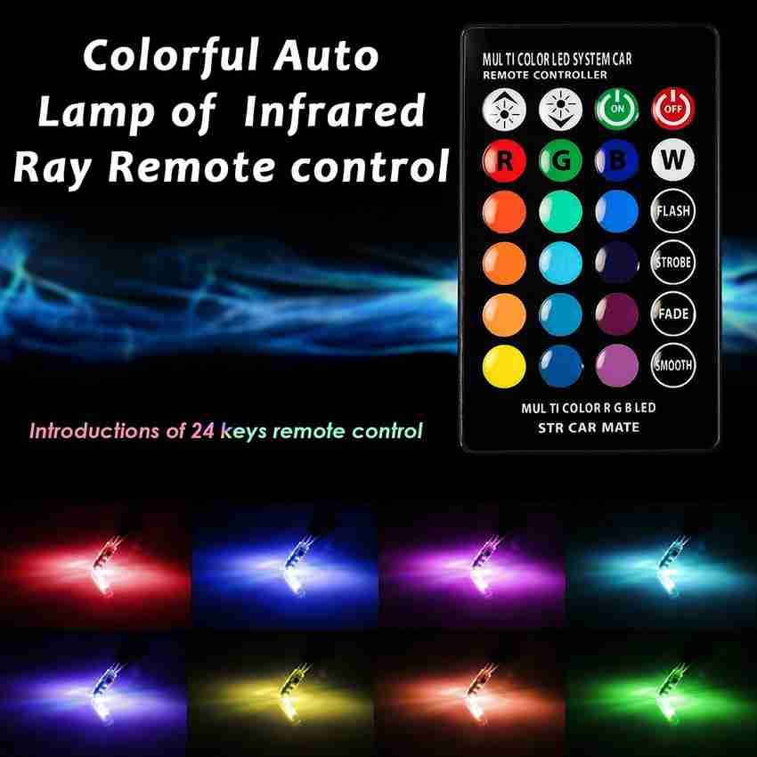 Selifaur MT2 Multicolor T10 LED Light MotorCycle Fancy Light