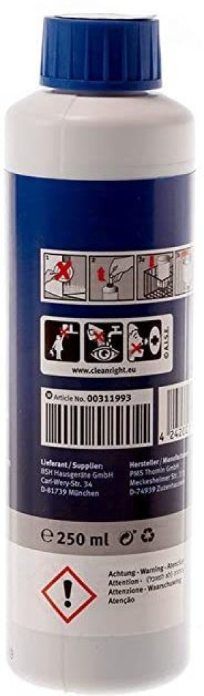 Détergent liquide pour nettoyer du lave-vaisselle 311993 Bosch 250 ml