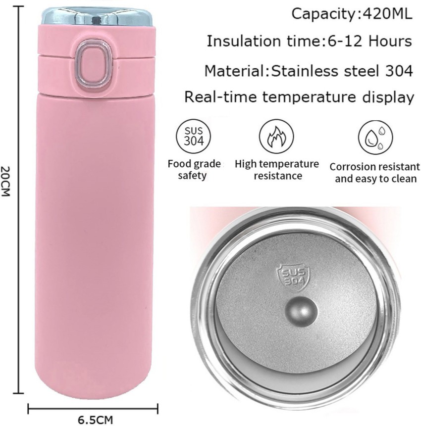 Stainless Steel Vacuum Flask Tumbler with LED Temperature