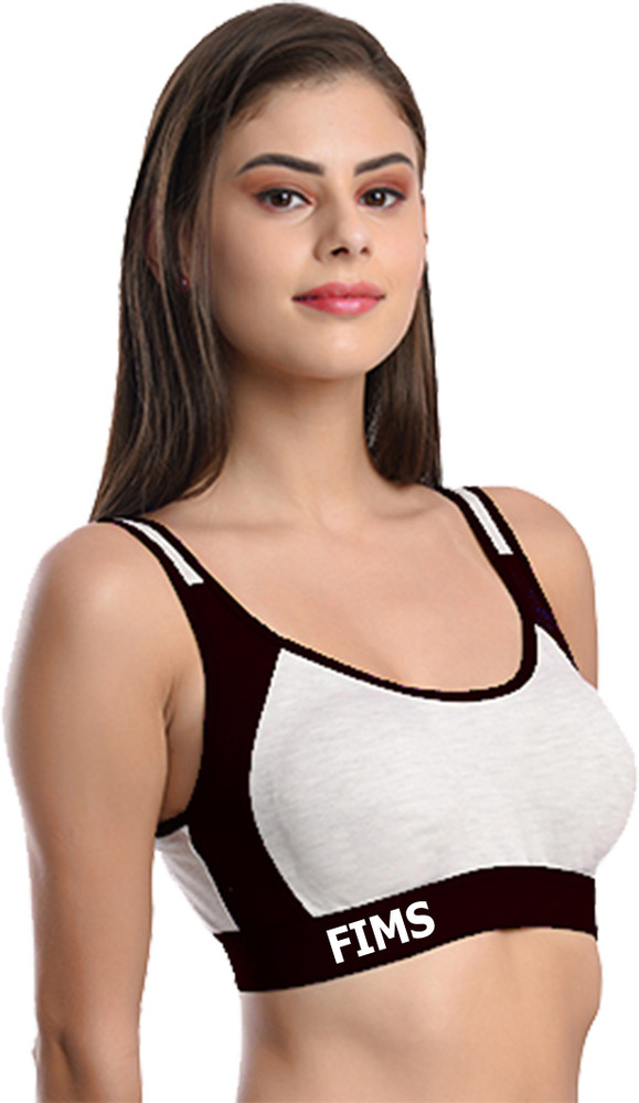 FIMS Women Sports Non Padded Bra Buy FIMS Women Sports Non