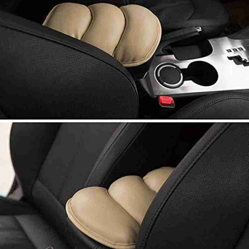 Automaze Center Console Arm-rest Cover Pad With Mobile Pocket Universal Fit  for SUV/Truck/Car, Car Armrest Seat Box Cover, Leather Auto Armrest Cover
