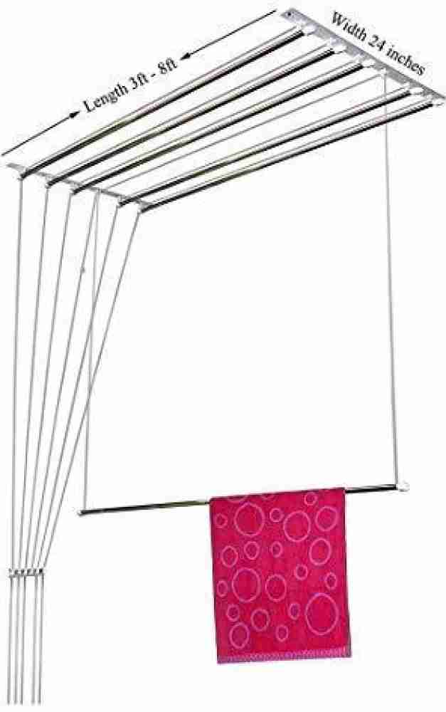 Homewell Steel Ceiling Cloth Dryer Stand PVC 4 FEET 6 LINES Price