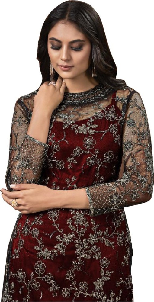 FASHION BASKET Net Lace Self Design Kurta Churidar Material Price in India Buy FASHION BASKET Net Lace Self Design Kurta Churidar Material online at Flipkart