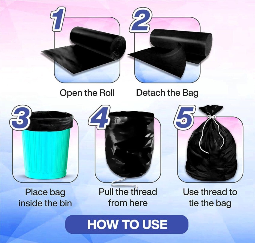 SUVIDHA Garbage Bags Jamboo 36 X 48 Inches Waste Trash Bag (Pack of 110  Bags per pack) Jumbo 185-195 L Garbage Bag Price in India - Buy SUVIDHA Garbage  Bags Jamboo 36