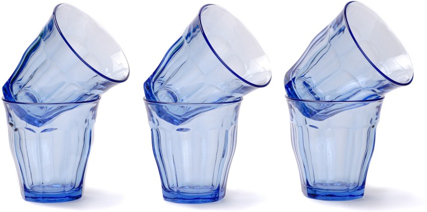 Water Glass Blue Set Of 6 250 ml