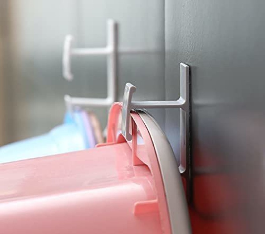 KolorFish Adhesive Plastic Hooks Heavy Duty for Hanging Bathtub