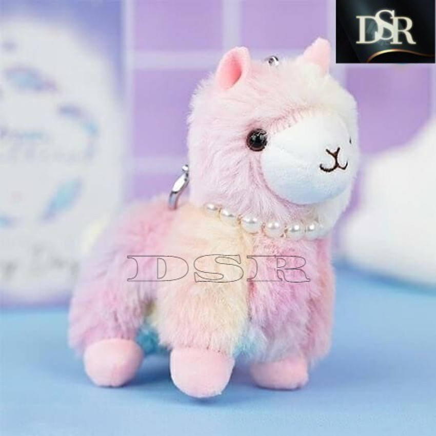 Fluffy new arrivals llama keychain