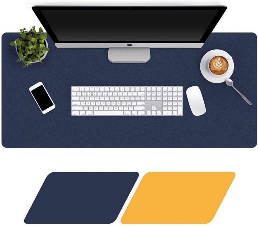 Dhvsam Desk Pad, 80 x 40 cm PU Leather Desk Mat, XL Extended Mouse Pad, Waterproof  Desk Blotter Protector, Ultra Thin Large Laptop Keyboard Mat, Non-Slip Desk  Writing Pad for Office Home