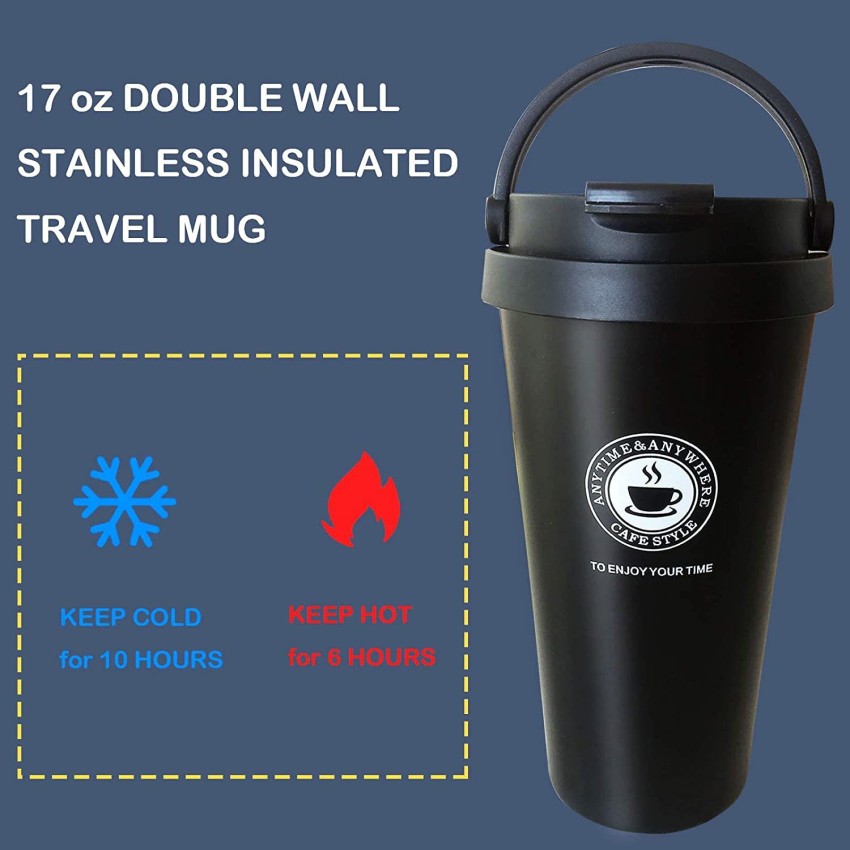 Insulated Water Coffee Cup 300ml 500ml 304 Stainless Steel Vacuum Flask Thermos  10 oz 17 oz