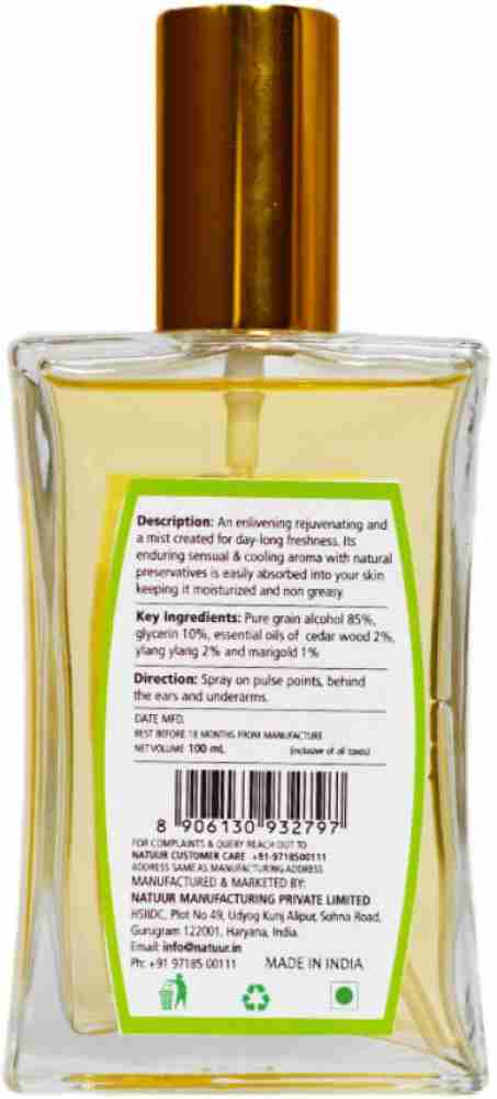 Buy NATUUR Body Mist Cedarwood Ylang Ylang Enlivening