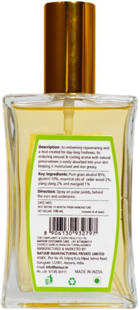 Buy NATUUR Body Mist Cedarwood Ylang Ylang Enlivening