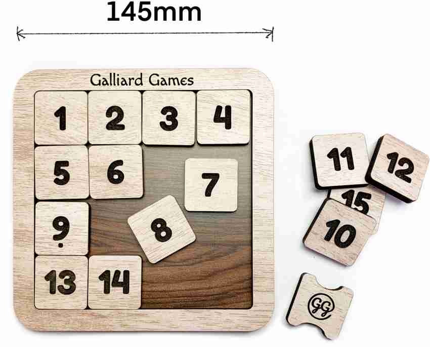 Buy Galliard Games Wooden Puzzle, Tic Tac Toe, Noughts & Crosses