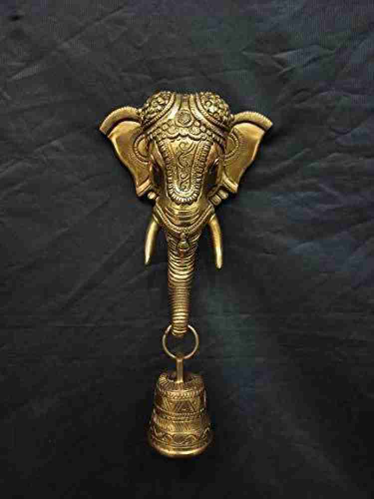 Brass Elephat Bell Wall Hanging