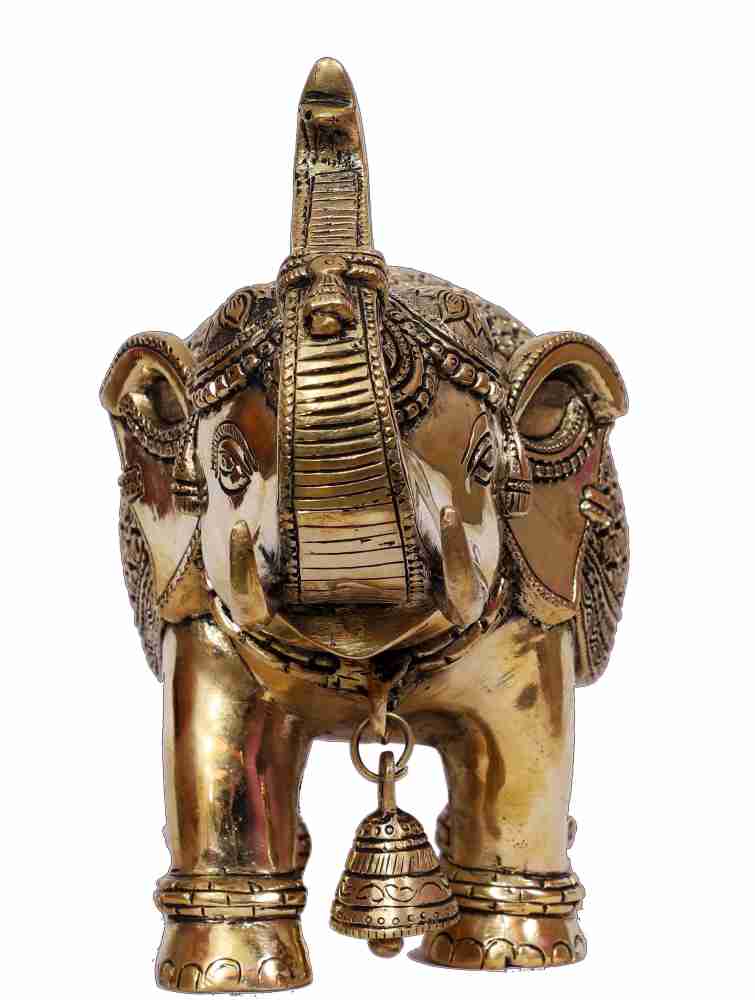 Buy Kalarambh Bharat Haat Yellow Brass Pooja Thali Set Handicraft Art 22.86  x 18.28 x 32.51 cm (6 pcs) Online at Best Prices in India - JioMart.
