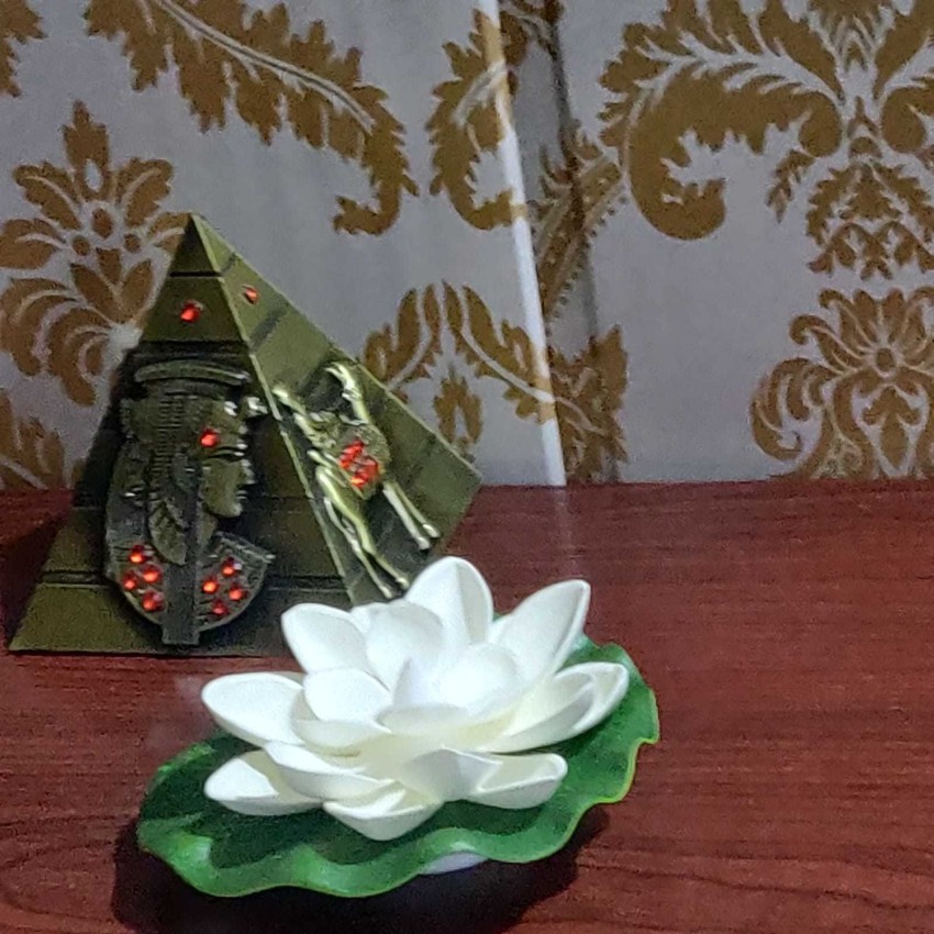 Style My Home Metallic Miniature Egyptian Pyramid Figurine Statue Showpiece  with Lotus Flower Water Sensor Light for Home Decoration Decorative  Showpiece - 8.5 cm Price in India - Buy Style My Home