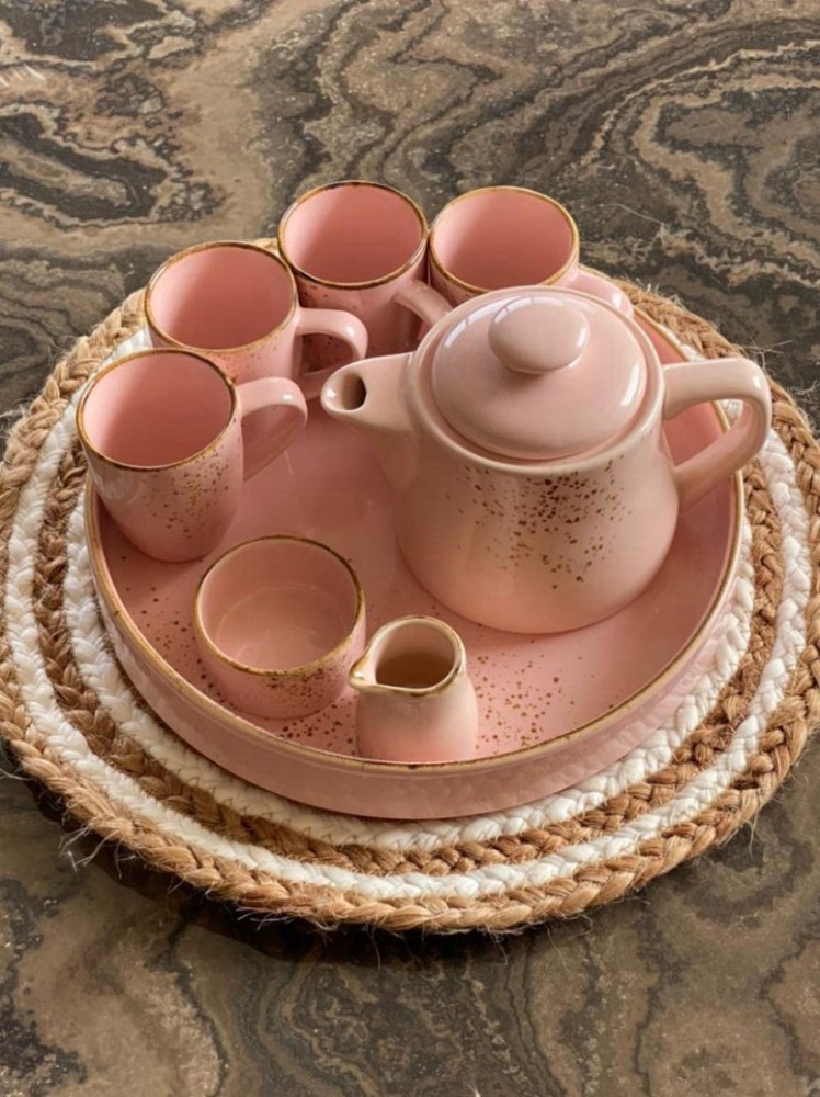 Pink teapot outlet set