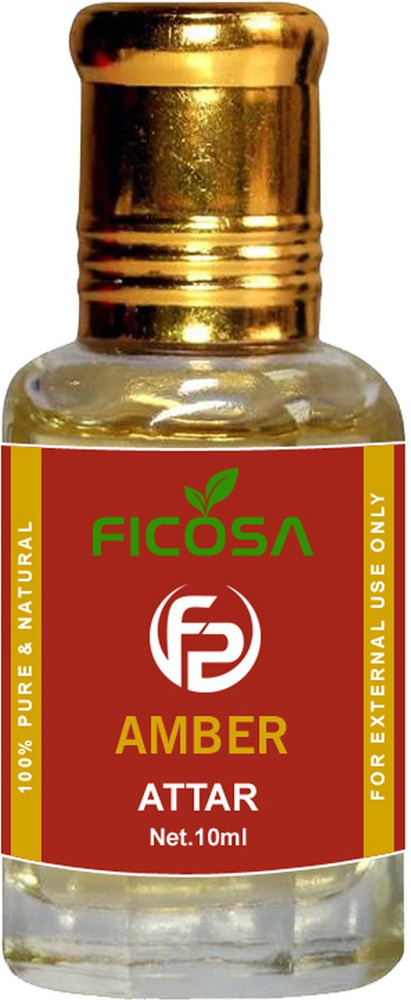 Ficosa Ambar Attar 10ml For Men and Women Indian Attar Itra