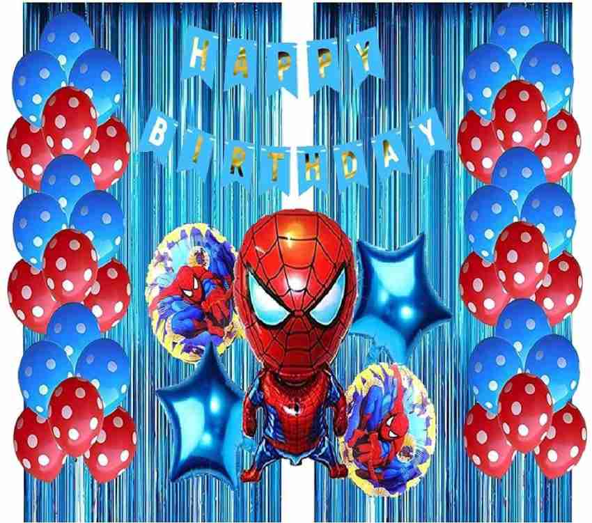 Spiderman Balloons, Spiderman Birthday Party Decor