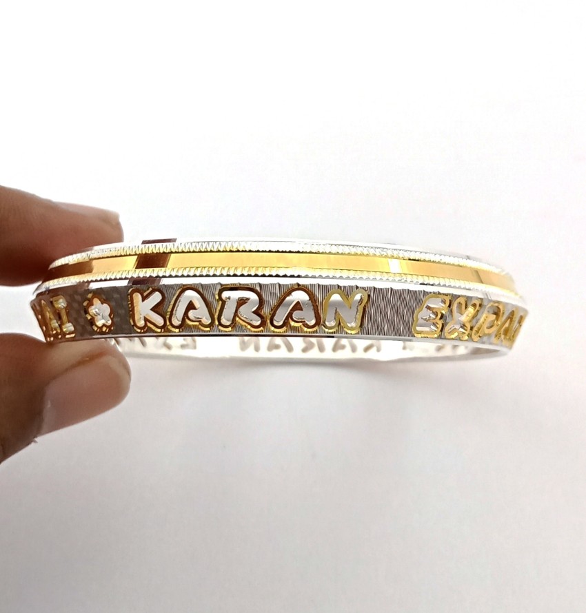 Silver kada sale name design